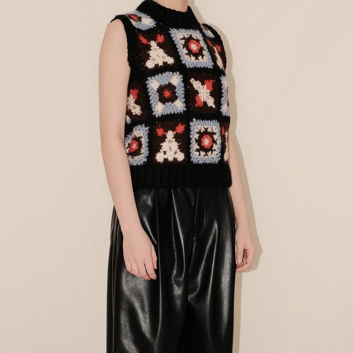 Mohair Hand Crochet Vest