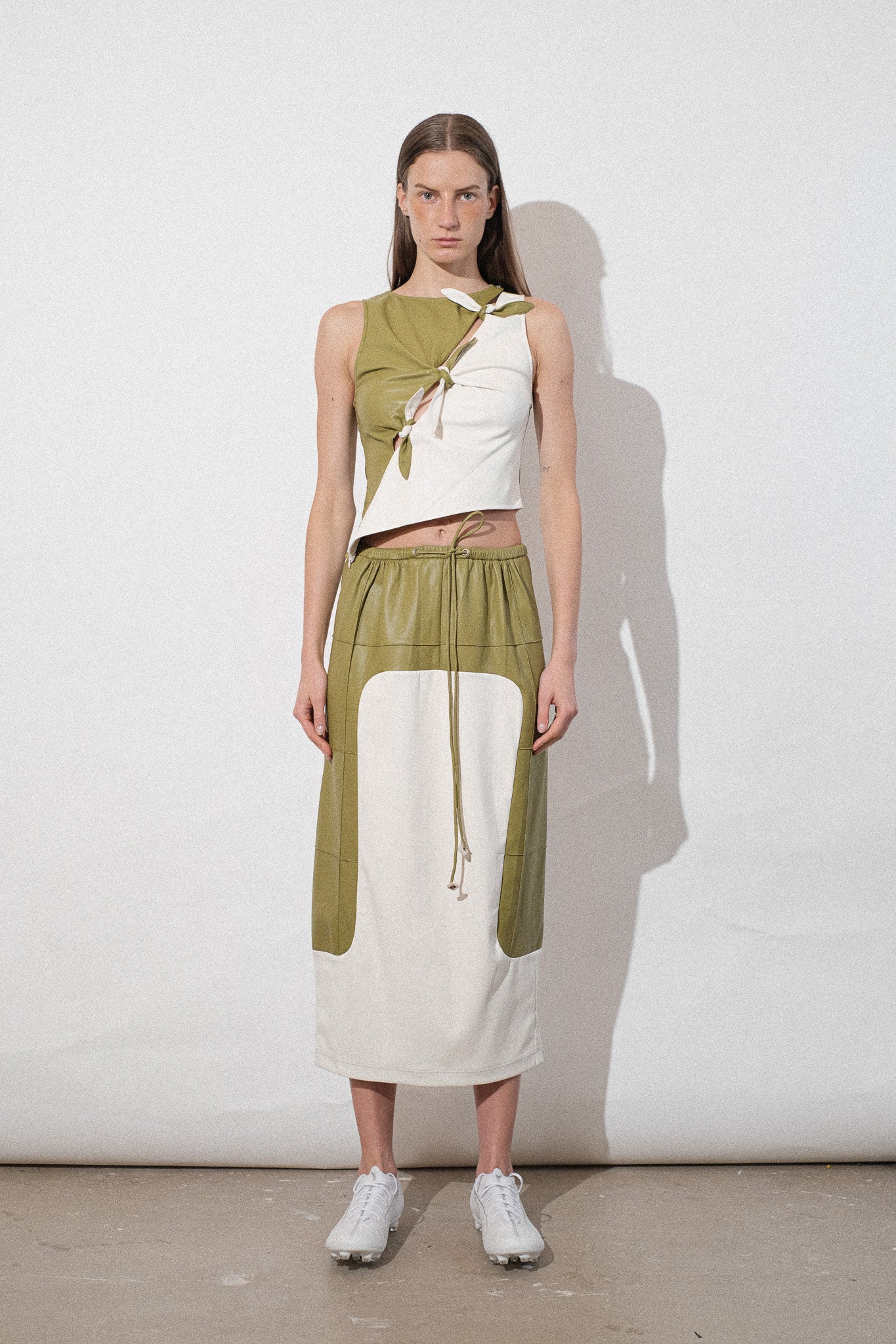 Vegan Leather Knots Top