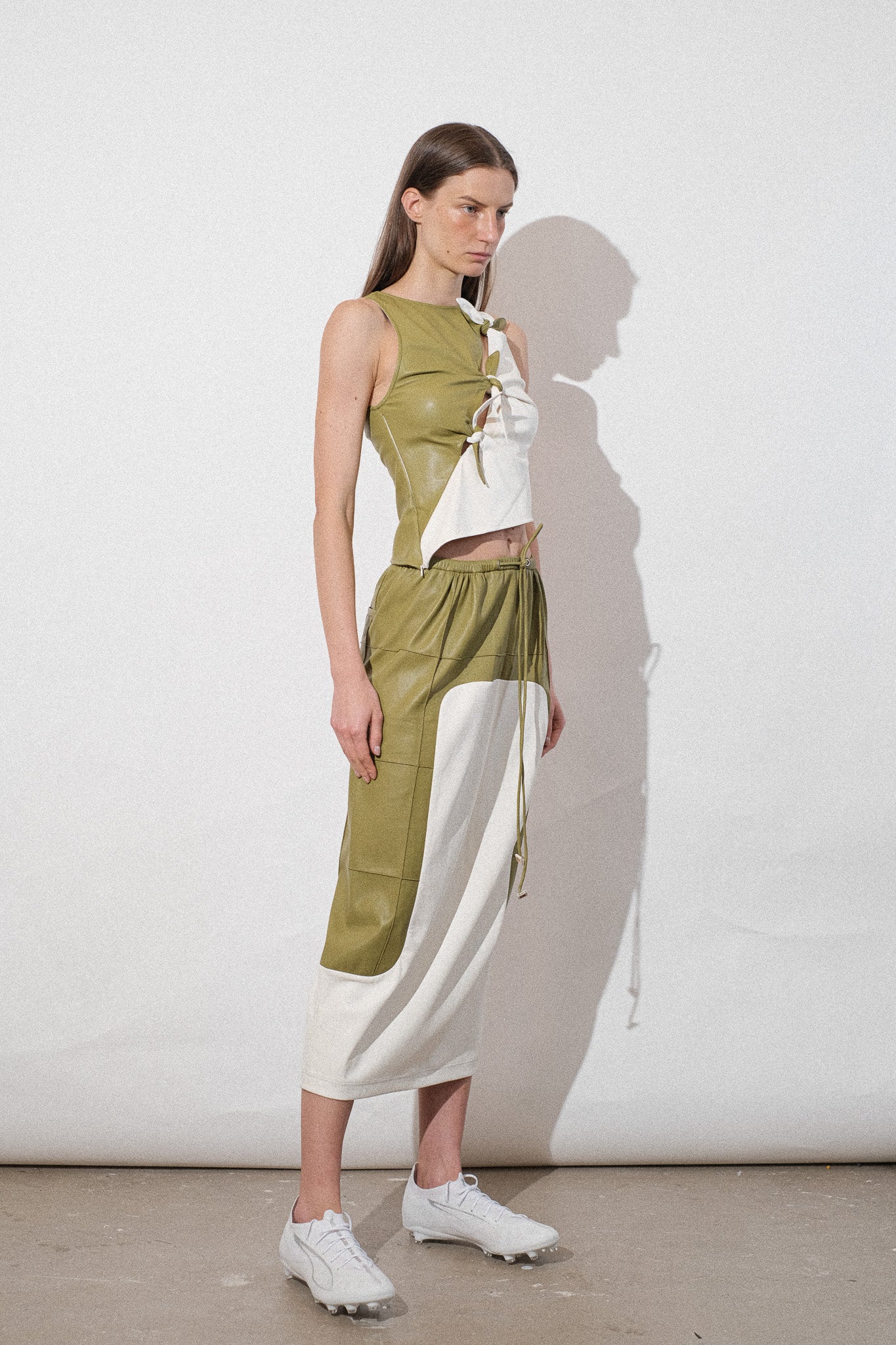 Vegan Leather Knots Top