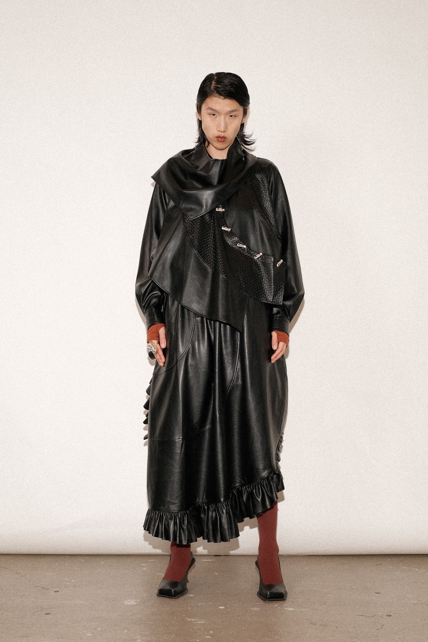 ZIMO Vegan Leather Spiral Shirt