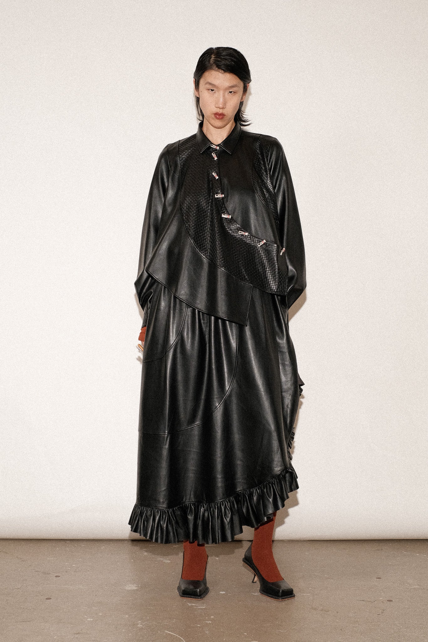 ZIMO Vegan Leather Spiral Shirt