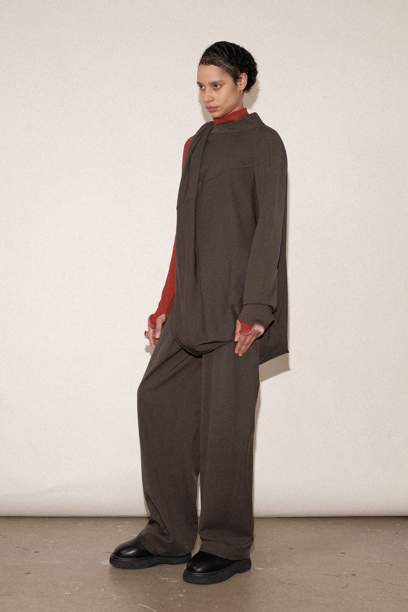 ZIMO Wool Suiting Double Twisted Top