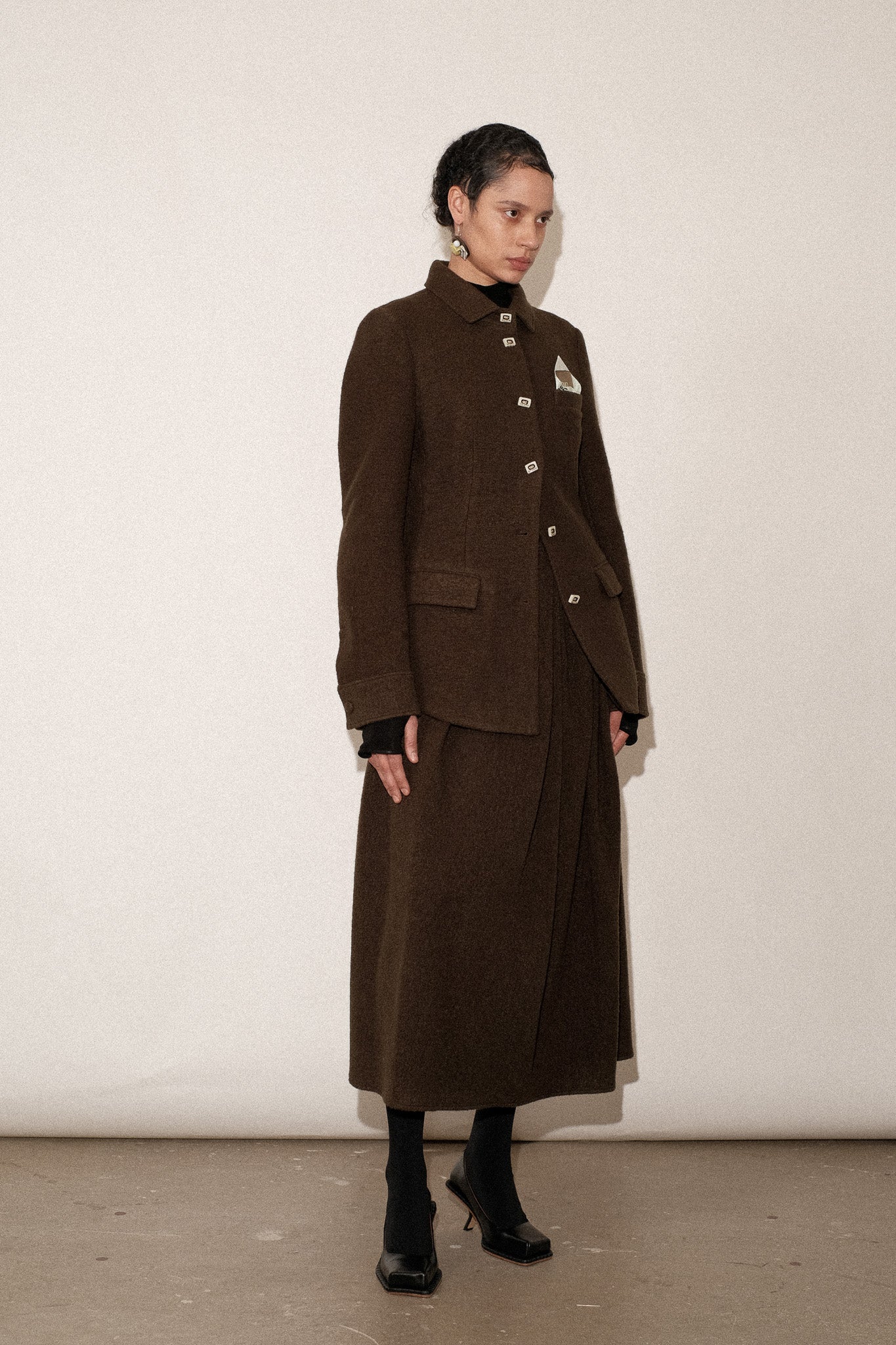 ZIMO Virgin Wool Tailored Shirt Jacket