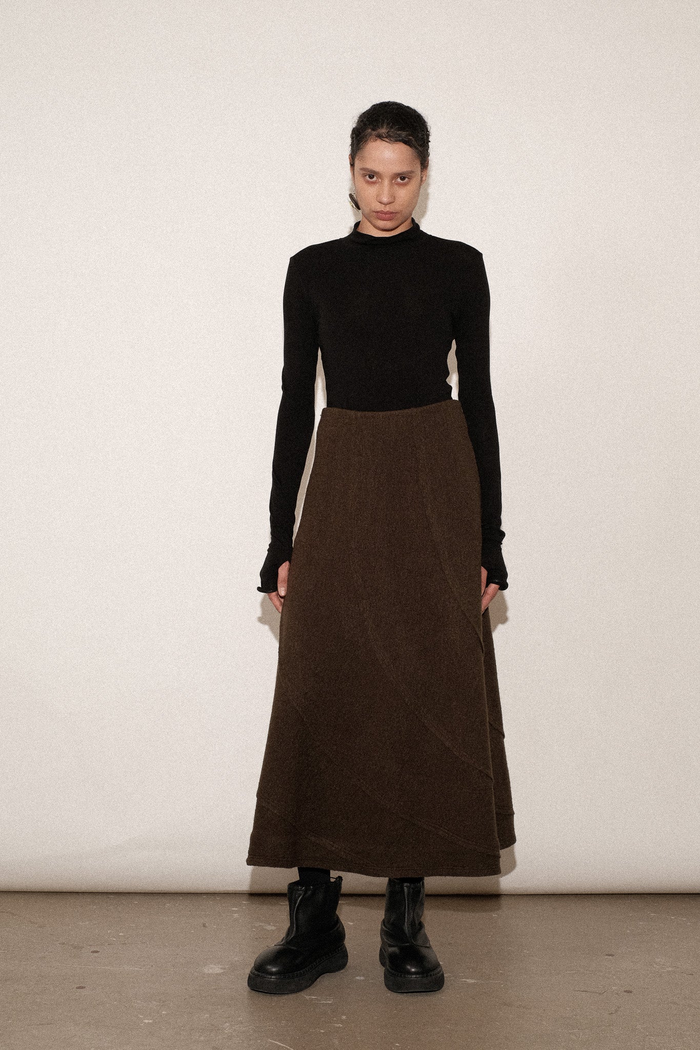 ZIMO Virgin Wool Spiral Skirt